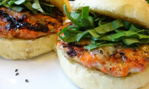 Teriyaki Salmon Burger